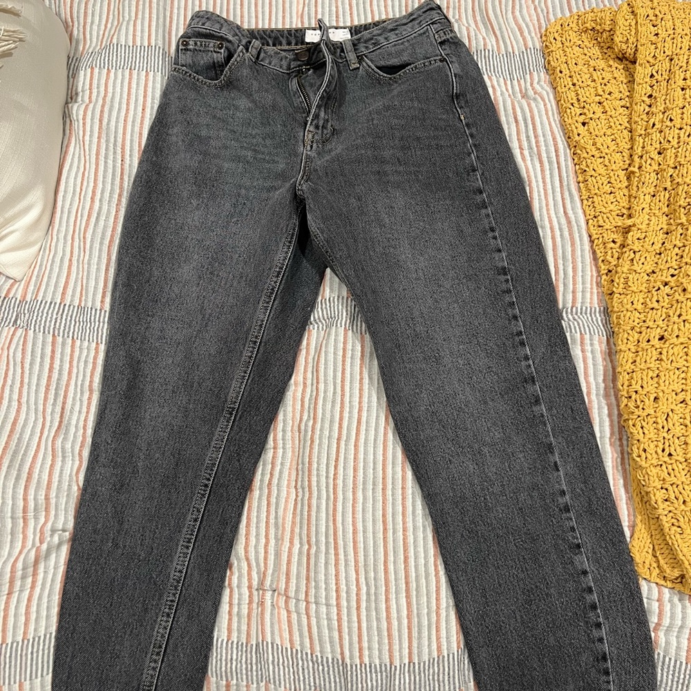 Grey TopShop Mom Jeans
